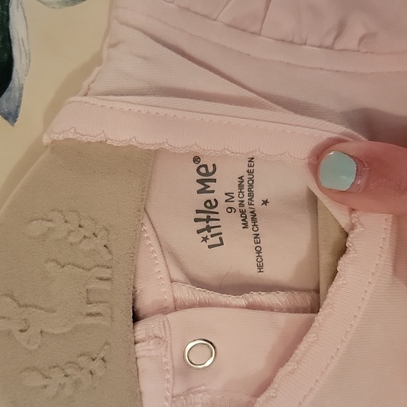 Little Me Adorable Dress Pink with Tulle Skirt Size 9M EUC - Picture 6 of 6